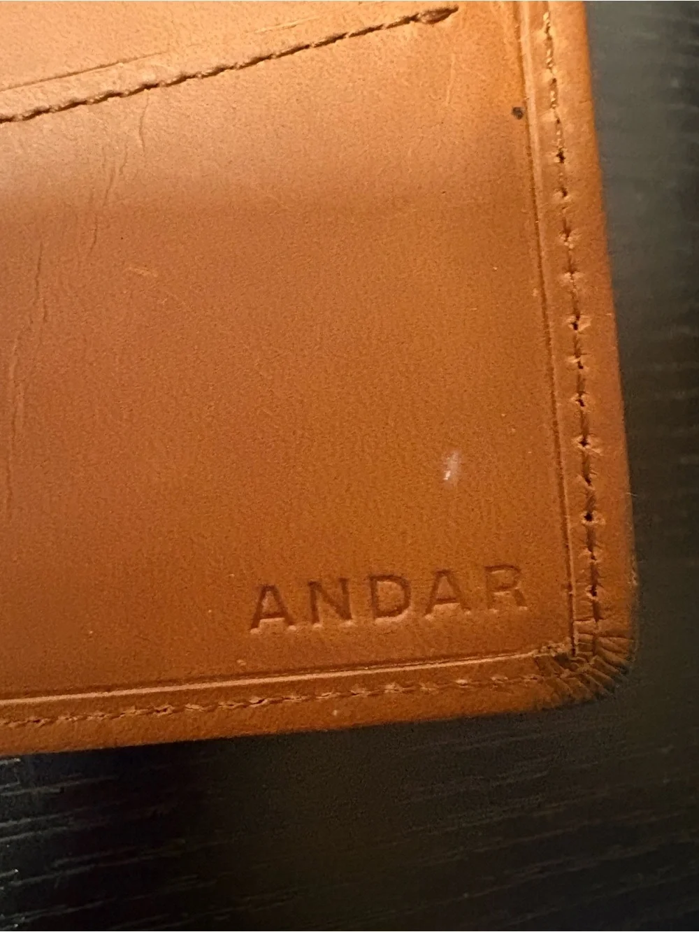 ANDAR Leather Bifold Wallet Tan Brown RFID Minimalist Men’s Wallet